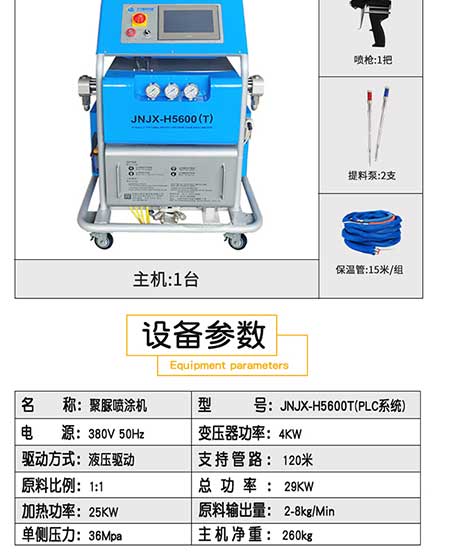 H5600(T)PLC編程聚脲噴涂機設備(圖3) H5600T-PLC編程聚脲噴涂機設備3